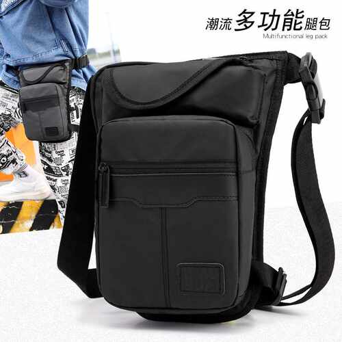 专柜品牌新款战术骑行腿包 多功能防水户外腰包 男女运动胸包斜挎