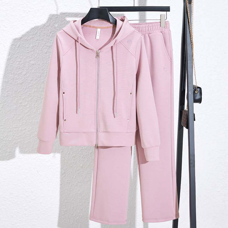 商场品牌春秋可外穿运动套装女 2026 年轻款休闲百搭长袖长裤两件