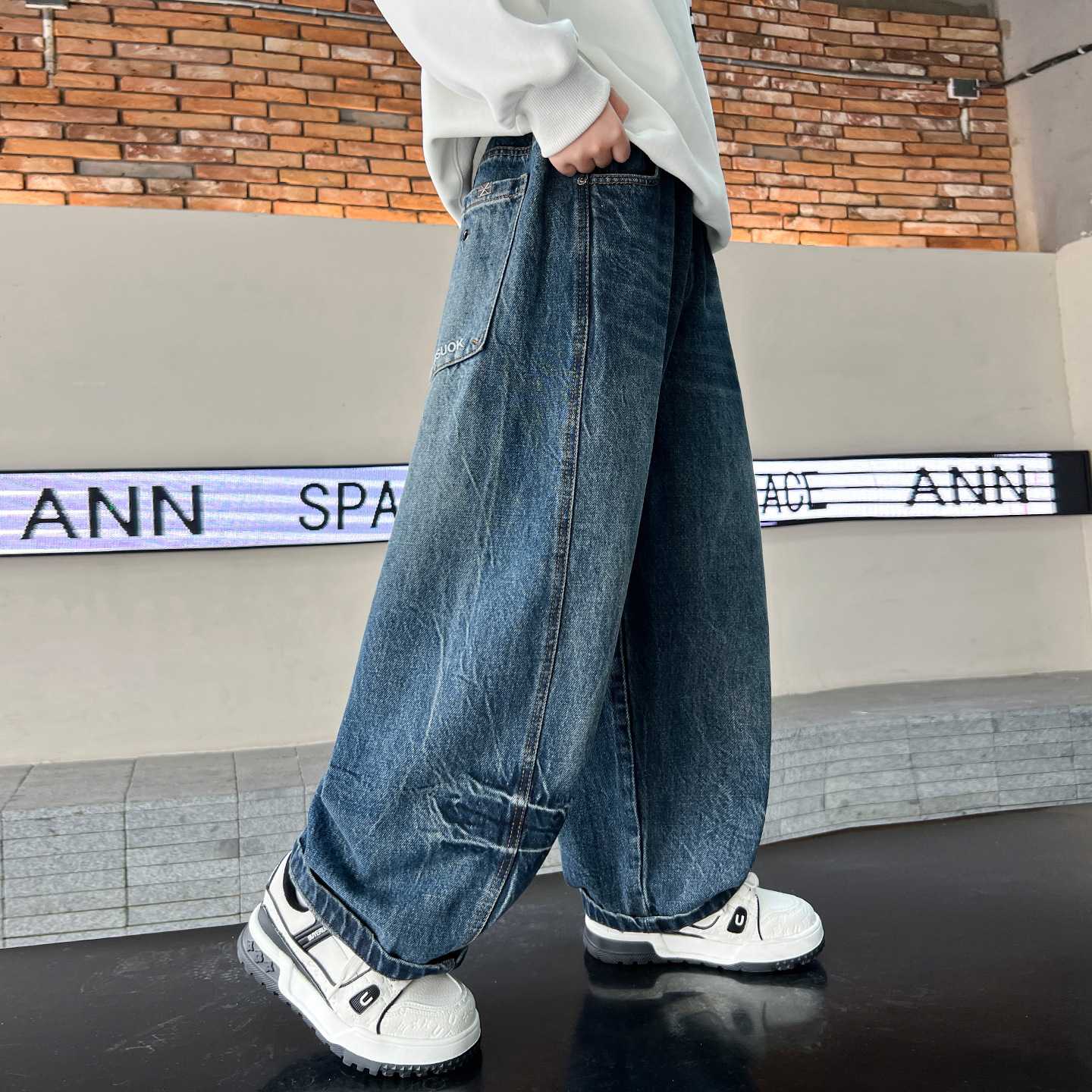 专柜品牌儿童装男童春秋款裤子2026新款秋装中大童牛仔裤男孩秋季