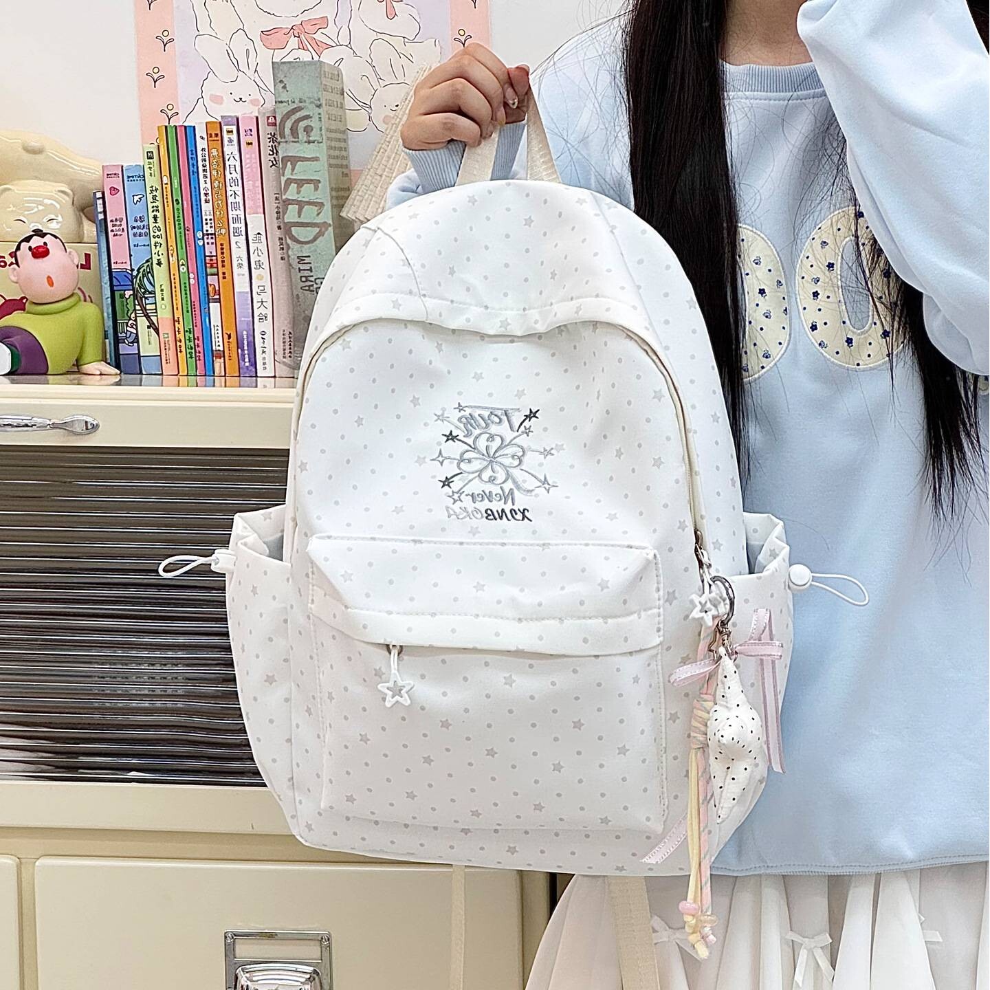 商场品牌新款高颜值学院风美少女背包ins初高中生休闲简约轻便百