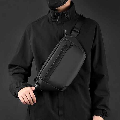 专柜品牌WEPOWER新款男士斜挎包大容量轻便男包腰包运动休闲胸包