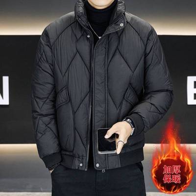 商场品牌棉衣男冬季2025新款潮牌立领加厚保暖羽绒棉服外套休闲百