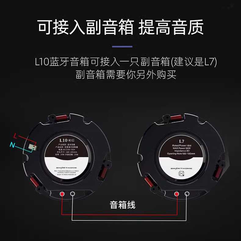 家庭背景音乐系统定阻吸顶喇叭嵌入式影音音响卫生间吊顶天花音箱
