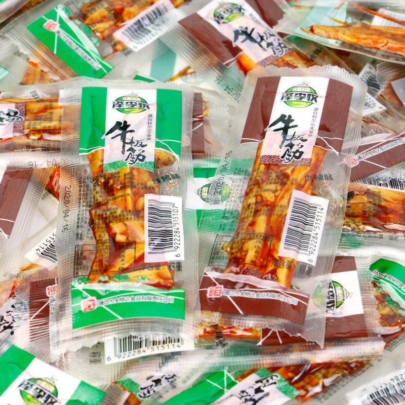 牛板筋 泽李牧牛板筋500g 内蒙古牛板筋辣条自拌散装称重网红零食
