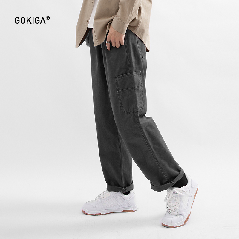 gokiga休闲长裤日系简约