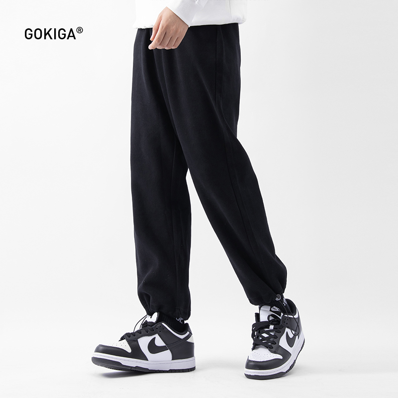 gokiga日系简约运动卫裤