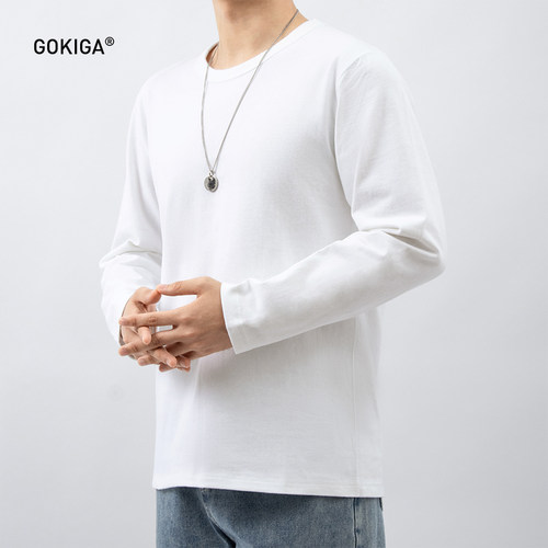 gokiga重磅长袖打底衫T恤
