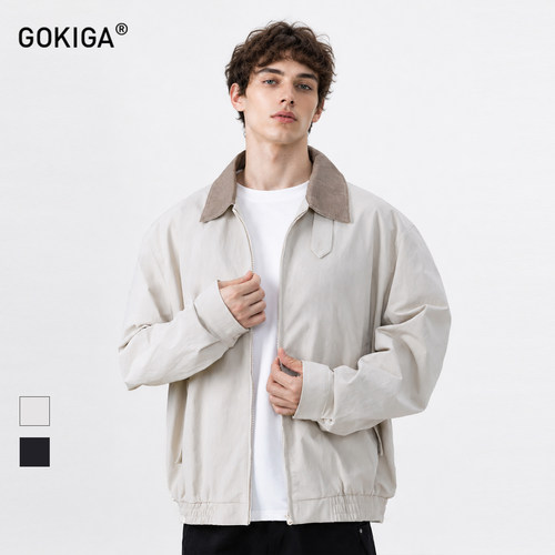GOKIGA美式巴恩风工装夹克男