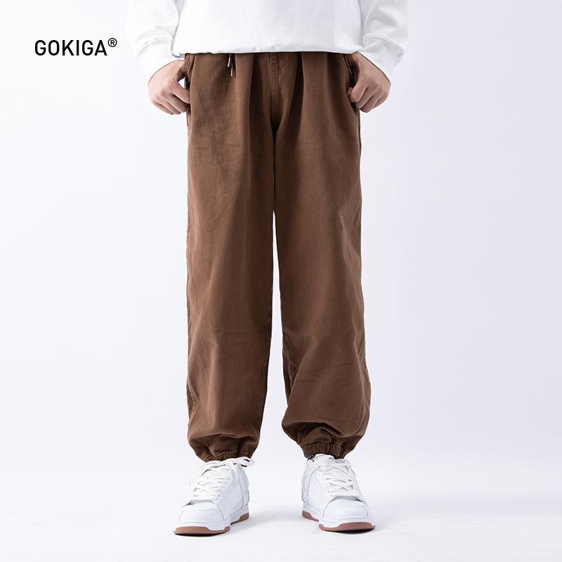 日系潮牌直筒裤男休闲百搭阔腿裤