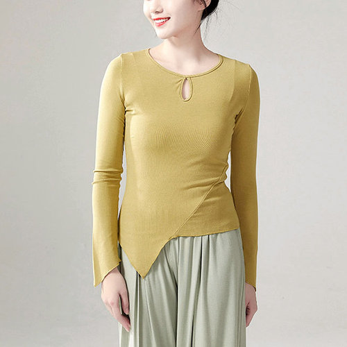 不规则舞蹈服古典艺考形体服上衣