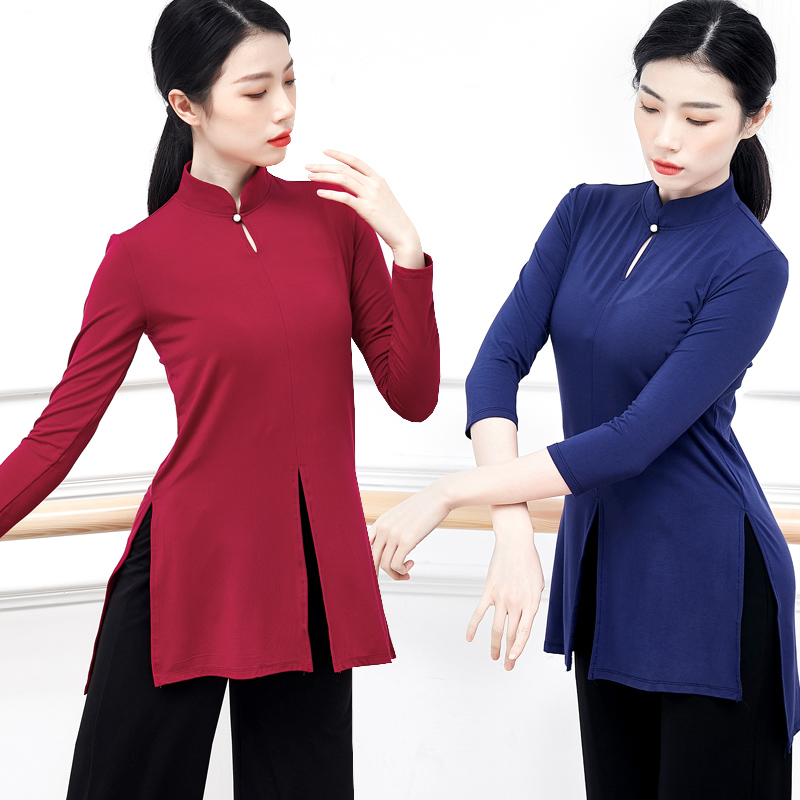 现代古典民族舞蹈练功服上衣艺考