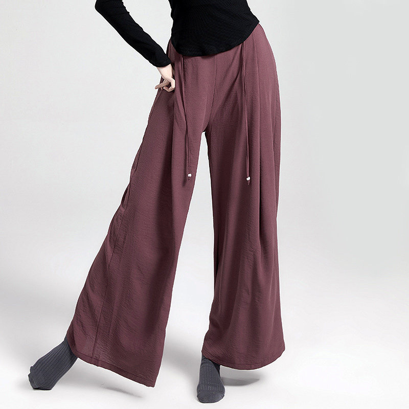 长款练功阔腿裤中国古典舞蹈裤子