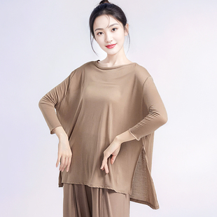 旷野之风蝙蝠衫跳舞上衣古典现代舞蹈服练功服新款日常可穿练功服