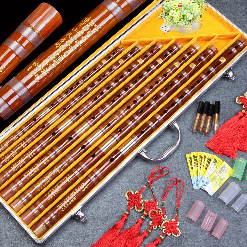云新精制双节竹笛接铜横笛学生笛子乐器双接笛五七件套装考级乐器|ruв категории музыкальный инструмент/гитара/пианино/аксессуары, Национальный музыкальный инструмент, этнических духовых инструментов, флейта - от Buy2taobao.com для оказания профессиональной услуги покупки агента Taobao