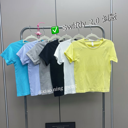 Sw2.0短款速干短袖 运动瑜伽跑步健身t恤