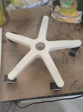 黑色转椅子脚轮椅子脚尼龙脚五星脚电脑椅脚办公配件底座支架