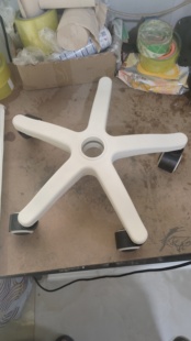 黑色转椅子脚轮椅子脚尼龙脚五星脚电脑椅脚办公配件底座支架