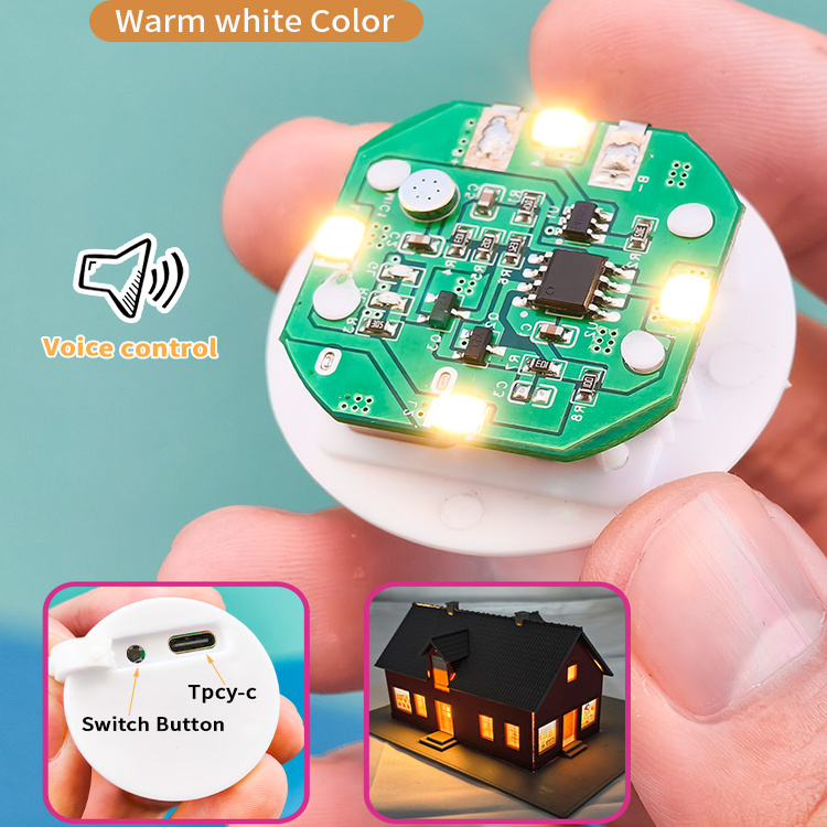 可声控暖白LED电子灯暖白色省电