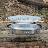 Bushcraft Outdoor Camp Стол Складывание барбекю стойки для ставки по уголь мини -выдержание для домашнего барбекю сетчатая печь