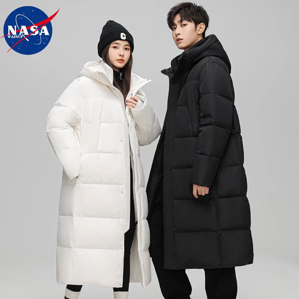 Nasa wassup迪家同款2024新款羽绒服男女中长款情侣户外工装外套