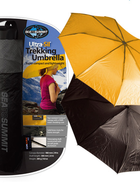 澳洲sea to summit轻量远足徒步雨具大雨伞户外多功能黑色包邮