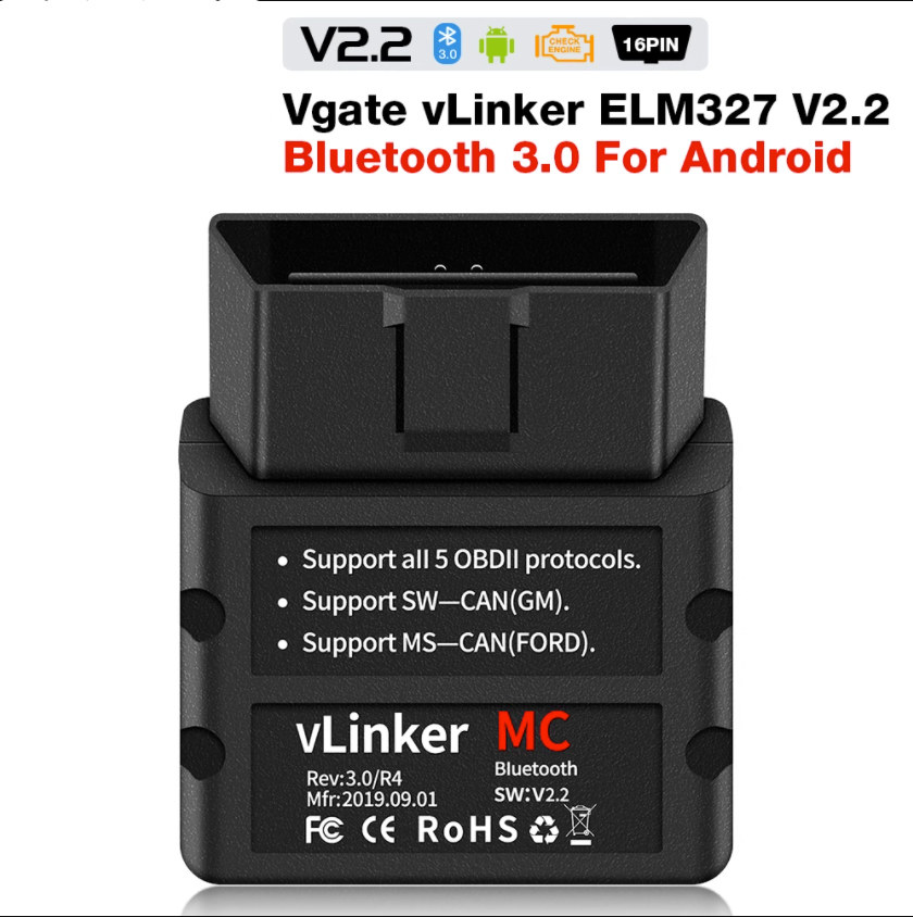 VLINKER MC+ BIMMERCODE ELM327 ICAR PRO V2.2 OBD2 블루투스 애플 안드로이드