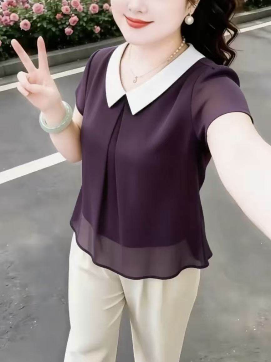 2026夏季新款韩版宽松显瘦百搭纯色清新衬衫女设计感小众上衣时尚