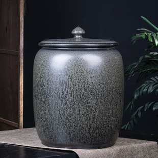 陶瓷米缸景德镇家用密封面粉缸茶叶水缸油缸20斤25 50防潮防虫