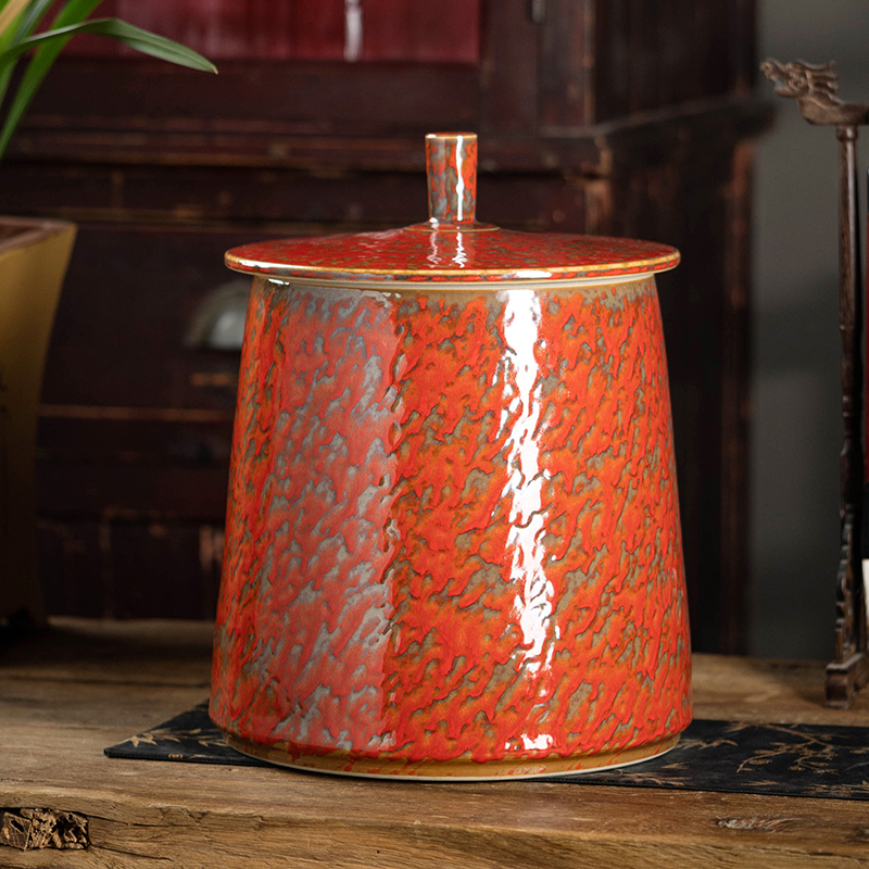 陶瓷米缸油缸茶叶罐加厚家用密封