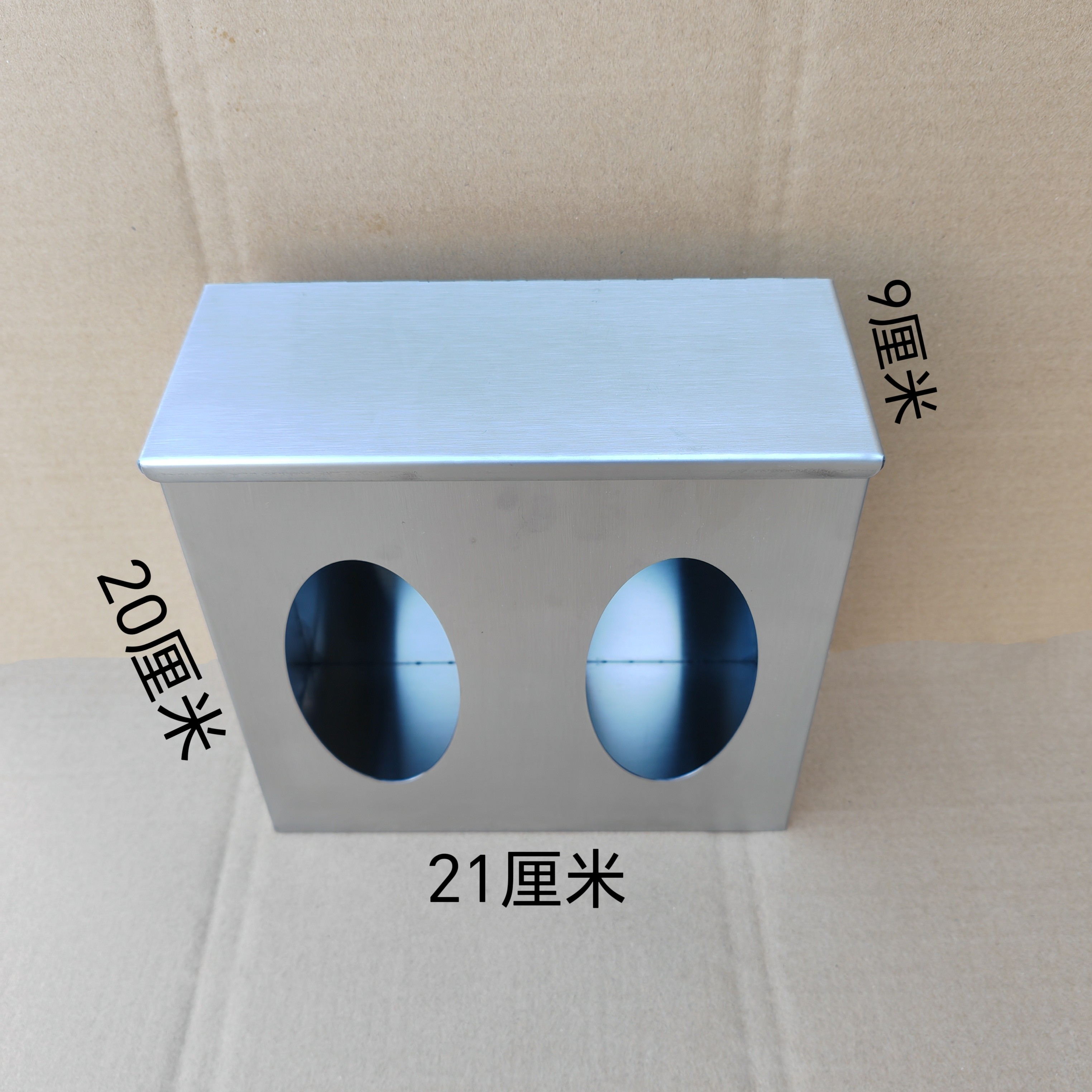 商用厨房酒店餐厅后厨用不锈钢口罩盒帽子盒二合一口罩帽子盒