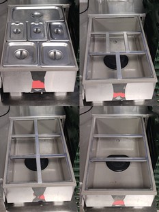 快餐酒店炸鸡店同款水预锅不锈钢份数盆支架收纳架包邮提供发票