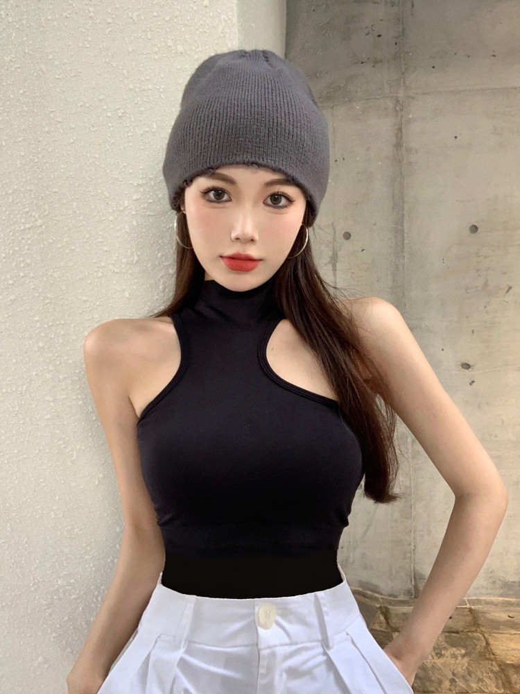 不对称设计感小众修身吊带小众