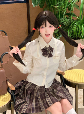 COSMEPRO【黑巧烤栗】原创JK格裙暖棕格百褶裙