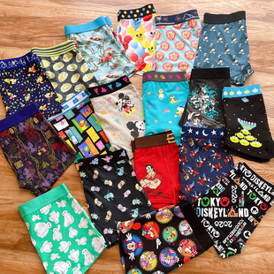 日单卡通纯棉男士动漫三眼大眼成人男平角内裤