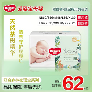 好奇森林密语系列婴儿纸尿裤NB/M/L/XL码拉拉裤超薄透气男女通用