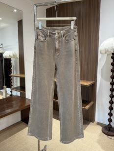 MARES｜芳伶大哥 拿铁裤复古做旧水洗土耳其面料直筒阔腿牛仔裤