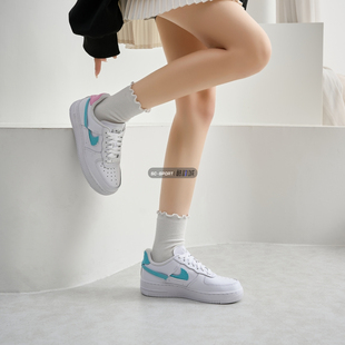 DC1164 1女子AF1空军一号鸳鸯粉蓝休闲板鞋 101 Force Nike耐克Air