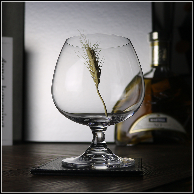 轻奢无铅水晶白兰地杯高脚红酒杯大肚威士忌酒杯家用矮脚洋酒杯子
