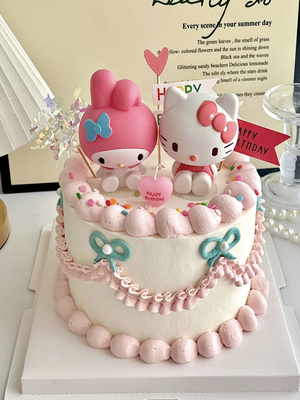 硬质摇头树脂公仔玩具生日蛋糕