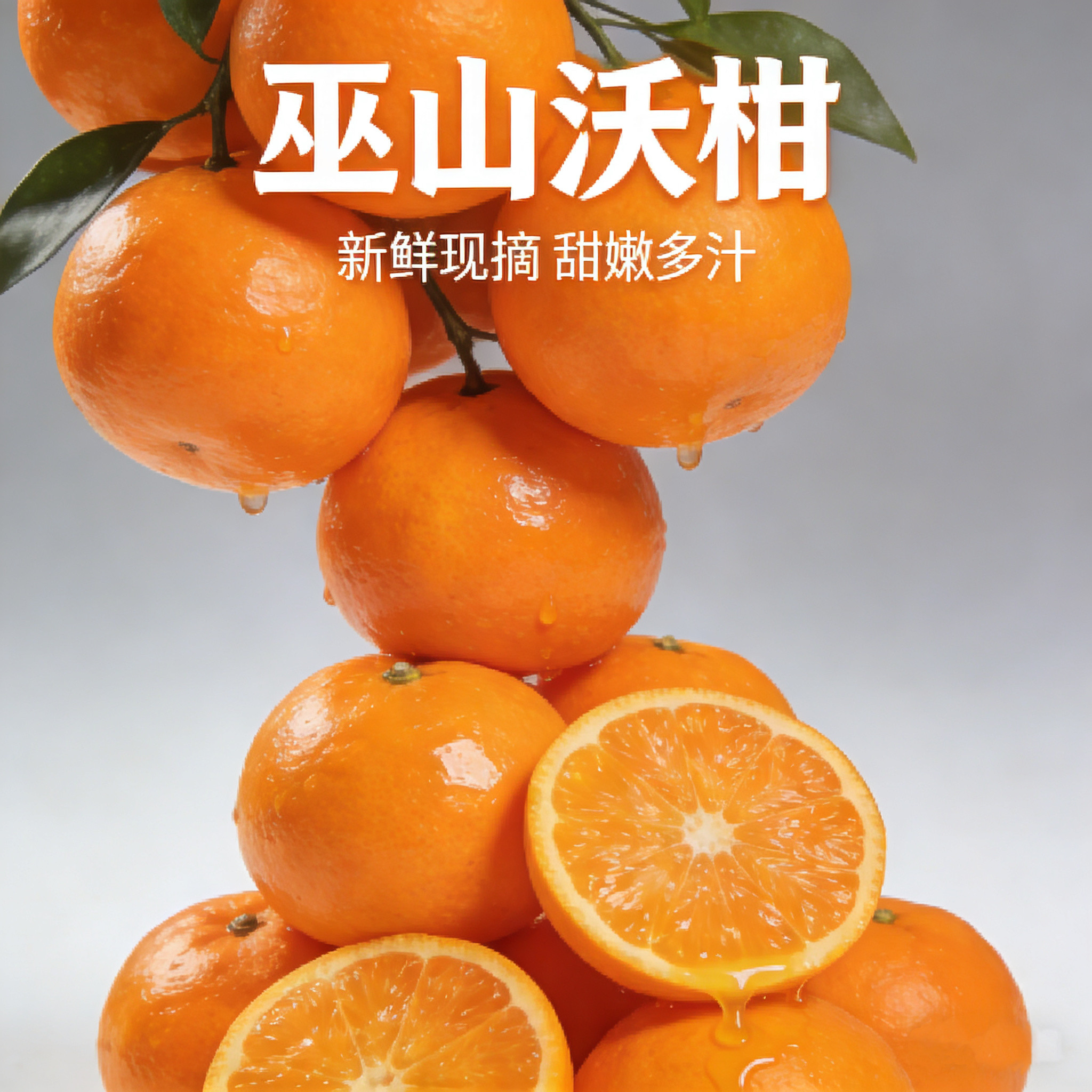 巫山沃柑现摘甜嫩多汁
