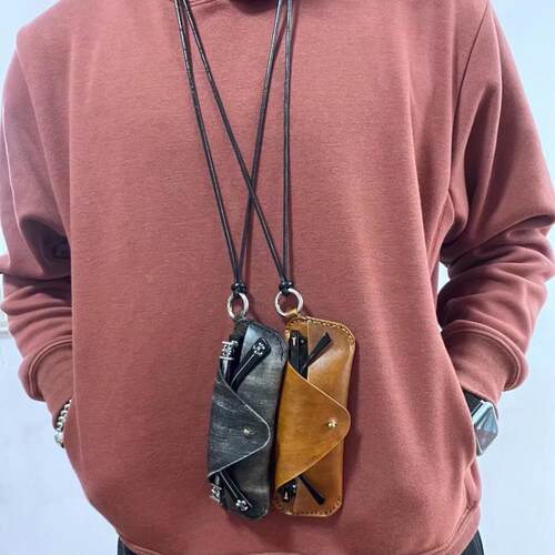 原创复古文艺眼镜盒情侣款高颜值