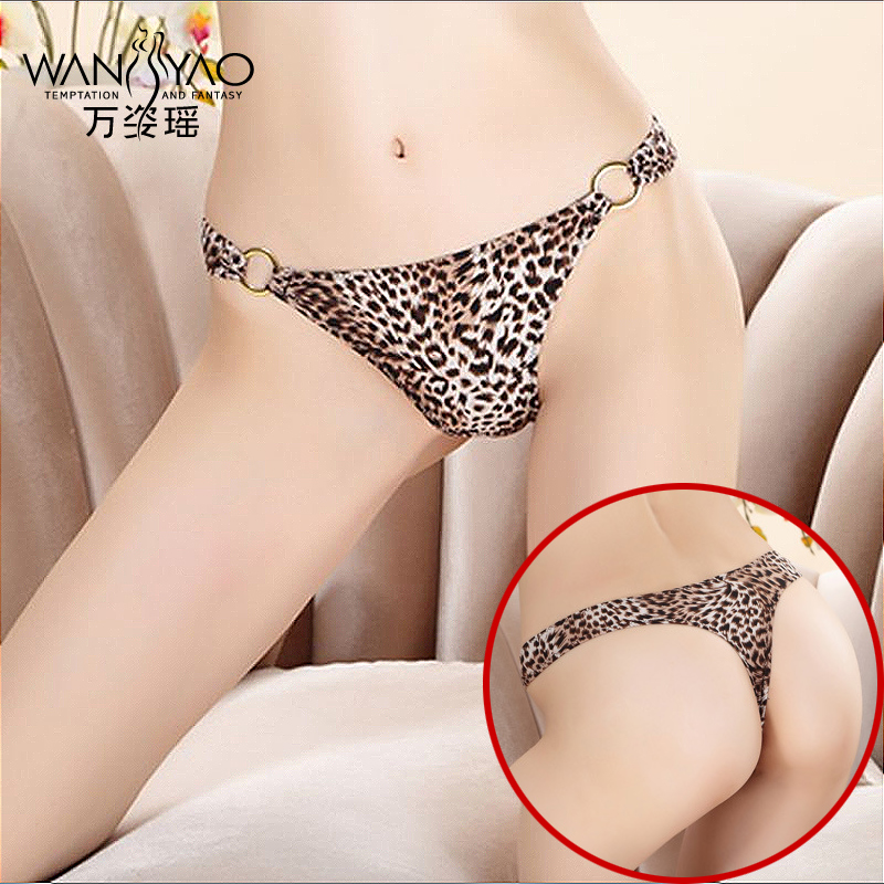 万姿瑶豹纹扣环棉丁字裤女士蕾丝性感情趣t字内裤女低腰欧美|ruв категории Нижнее белье, трусы - от Buy2taobao.com для оказания профессиональной услуги покупки агента Taobao