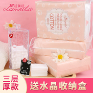 5 gói 1110 miếng kèm hộp bảo quản, miếng bông Latina dày dặn, bông tẩy trang, bông tẩy trang, gạc ướt mặt phụ nữ 	bông tẩy trang 5 lớp innisfree	