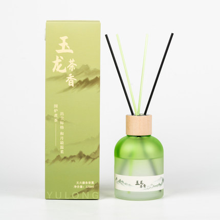怡妮诗玉龙茶香无火藤条香薰130ml迷雾花境无火膀条香氛空气清新