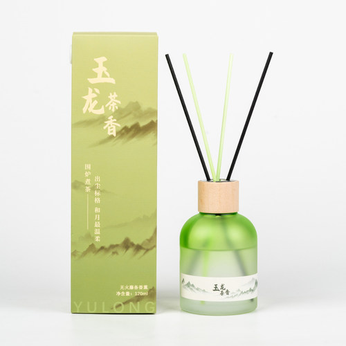怡妮诗玉龙茶香无火藤条香薰130ml迷雾花境无火膀条香氛空气清新