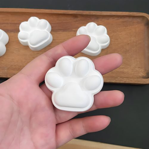 香薰石膏猫爪爪可爱猫咪爪子肉垫脚印香熏扩香石涂色白胚解压立体