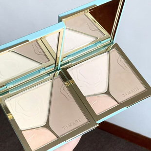TIMAGE彩棠修容盘三色一体盘高光珠光阴影哑光提亮正品彩堂4.0版