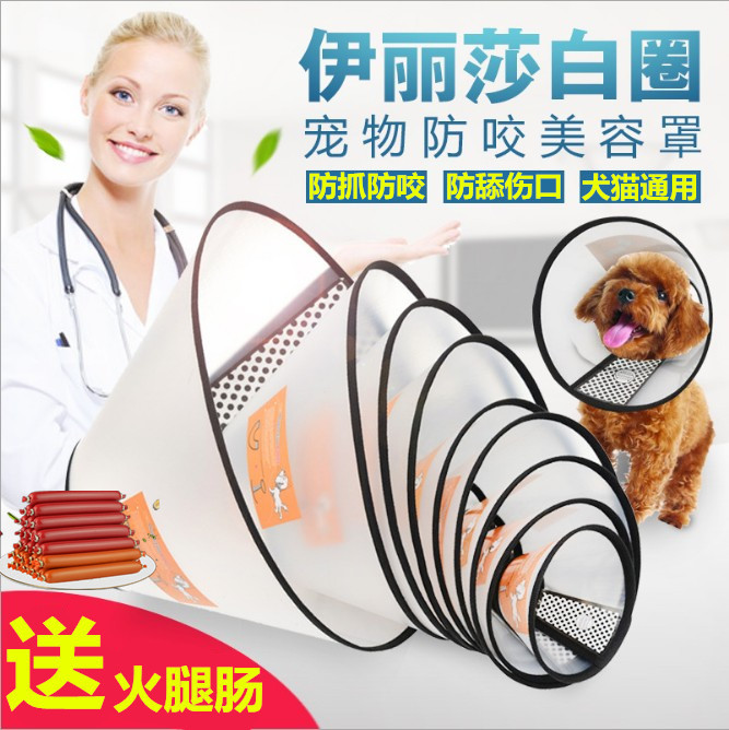 伊麗莎白圈寵物貓貓狗狗頭套頭罩脖套防舔藥品抓咬貓咪用品美容圈
