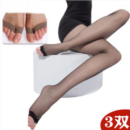 鱼嘴超薄漏脚趾加大码200斤丝袜