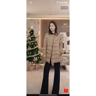 外胸围102衣长70 bbr系列90白鹅绒高奢连帽外套冬季 YUAN